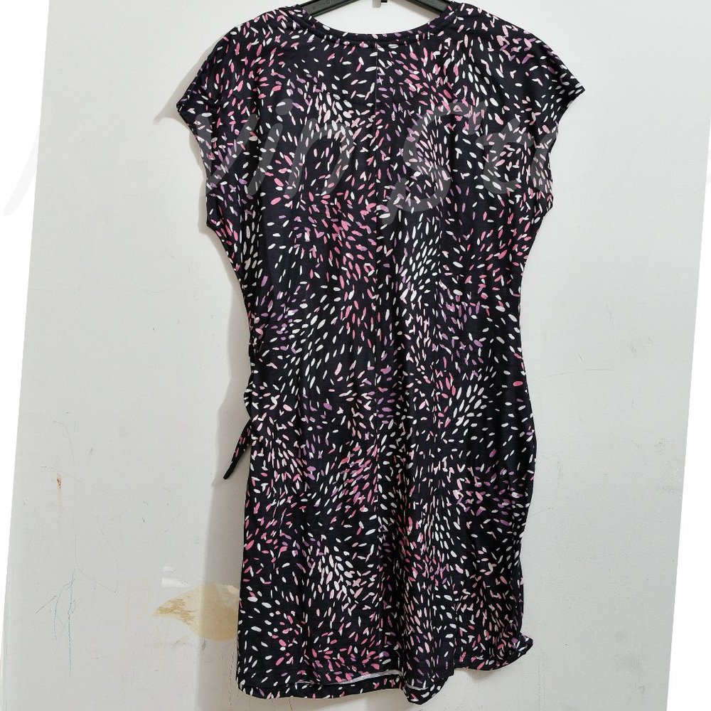 NWT Nicole Miller Ladies' Knot Dress Navy/Pink - Picture 8 of 8